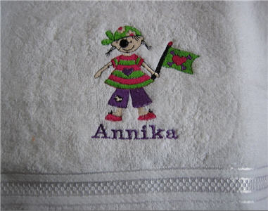 albstickerei handtuch